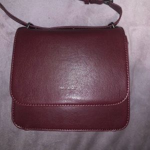 Burgundy crossbody bag from Matt & Nat!